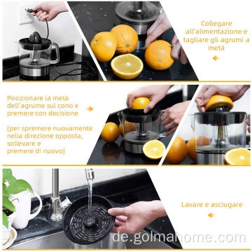 Entsafter-Hersteller-Maschine Orangen-Entsafter Elektrischer Zitrus-Entsafter 25W 40W Orange Zitrone Easy Press Squeeze Extractor